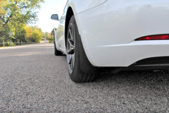 Premium Molded Mud Flaps Set for Tesla Model 3 - Complete Front and Rear Mudguard Protection Kit - 4 Pieces - Auto Accessories for Full Coverage (2017-2023) - Evooor