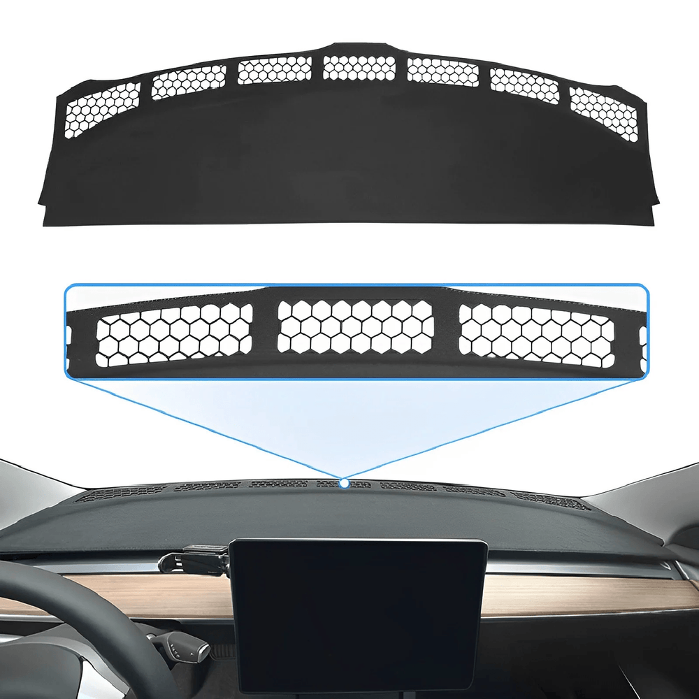 Premium Non-Reflective Dashboard Cover for Tesla Model 3/Y - Reduce Glare and Enhance Driving Visibility - Evooor