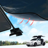 High-Quality Mesh Sunroof Shade with Electrostatic Adhesion for Tesla Model X - Front Windshield Sun Protection Solution - Evooor