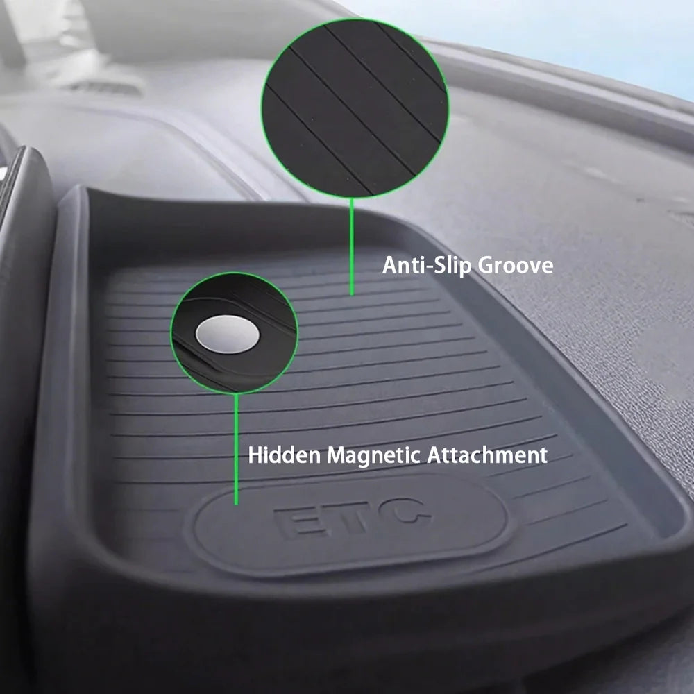 Silicone Rubber Dashboard Storage Box Organizer For VW ID.3 2021-2025 - Evooor