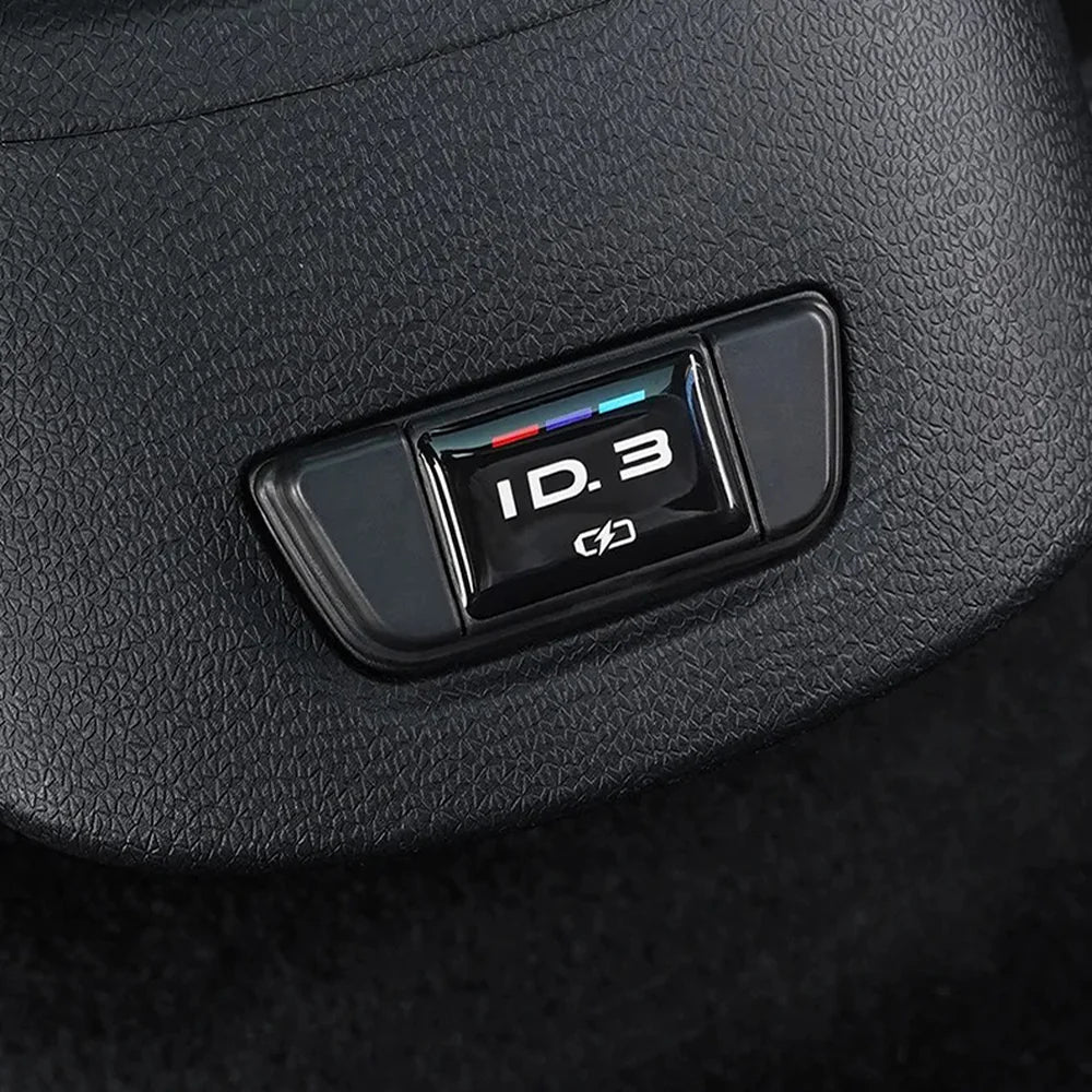 Alloy Rear Seat Charging Port USB Hole Anti-Clogging Protective Cover For VW ID.3 2021-2022 - Evooor