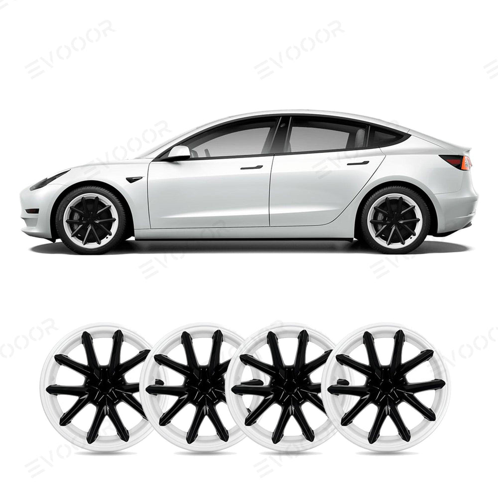 Model 3 18'' Aero Wheels Cover Hubcaps Replacement 4PCS for Tesla (2017-2023) - Evooor