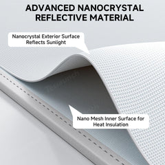 Split Nano Ice Crystal Glass Roof Sunshade for Cybertruck (2 PCS) - Evooor