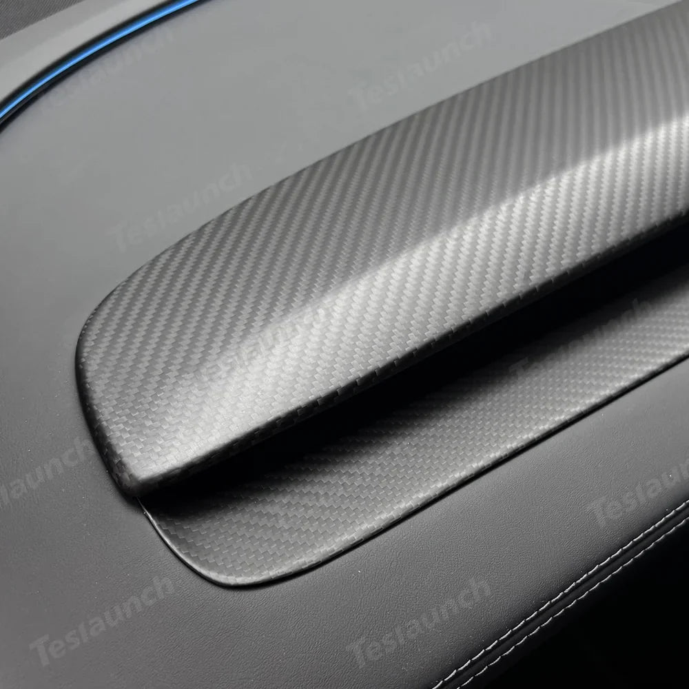 Carbon Fiber Dashboard Vent Trim Upgrade for Tesla Model Y 2025+ – Premium Juniper Finish - Evooor