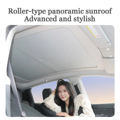 Sunshade Cover for Tesla Model 3/Y - Roll-Up Retractable Canopy with Fabric Design - Evooor