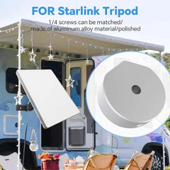 Universal Adjustable Clamp Mount for Satellite Dishes - Compatible with Starlink Mini Dish - Evooor