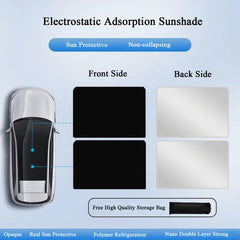 Chamois Leather/Woven Fabric Sunroof Sunshade For VW ID.4 2025 - Evooor