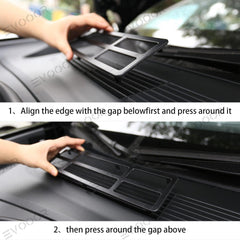 2024 Model 3 Highland Front Standby Storage Box Cover Air Conditioner Air Inlet Protective Mesh Grill Panel for Tesla - Evooor