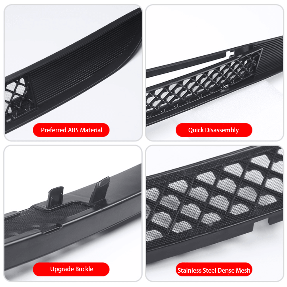 Tesla Model 3 2024+ Front Bumper Stainless Steel Radiator Grille Insert Deflector - Evooor