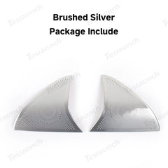 Tesla Model Y Juniper 2025+ Stainless Steel Triangle Front Door Speaker Grilles - Evooor