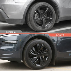 Turbine Style 19'' Crossflow Wheel Covers for Tesla Model Y 2025+ - Set of 4 Hubcaps - Evooor