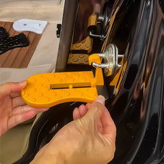 Foldable Car Door Step with Safety Hammer For VW ID.4 2021-2025 - Evooor