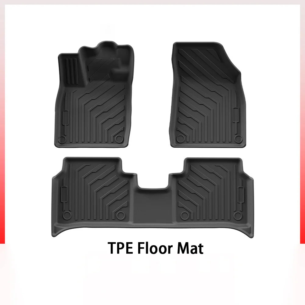 Interior TPE Floor Mats For Left-Drive VW ID.4 2021-2025 - Evooor