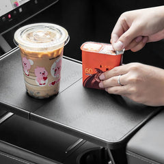 Multi-functional Foldable Desk – Center Console Mount for Tesla Model Y Juniper 2025+ - Evooor