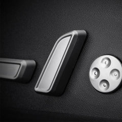 Tesla Model 3 & Y Seat Switch Caps Silver/Carbon Fiber (2017-2023) - Evooor