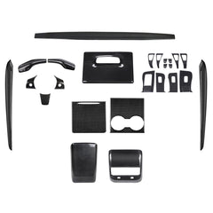Premium Carbon Fiber Interior Trim Kit for Tesla Model 3 and Model Y - Upgrade Your Interior with High-Quality Wraps - Evooor