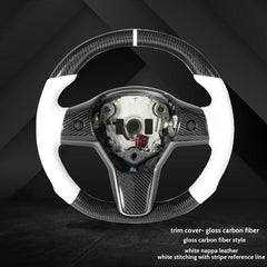 Performance Upgrade: Carbon Fiber Steering Wheel for Tesla Model 3/Y - Evooor