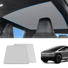 Electrostatic Adsorption Sunroof Ice Crystal Glass Roof Sunshade for Cybertruck - Evooor