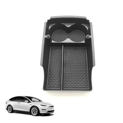 Model X/S Center Console Organizer Cup Holder for Tesla (2016-2020) - Evooor