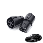 High-Power SAE J1772 to Tesla Charger Adapter for Model S/X/3/Y | 60Amp 250V AC | Level 1-2 Charging Stations | Type 1 Connector, Weatherproof IP54 - Evooor