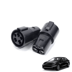High-Power SAE J1772 to Tesla Charger Adapter for Model S/X/3/Y | 60Amp 250V AC | Level 1-2 Charging Stations | Type 1 Connector, Weatherproof IP54 - Evooor
