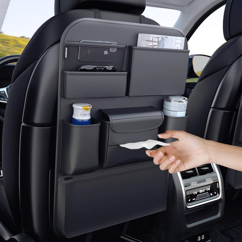 Model 3/Y/S/X Car Seat Back Storage Bag Hanging Bag Multifunctional Storage Box For Tesla - Evooor