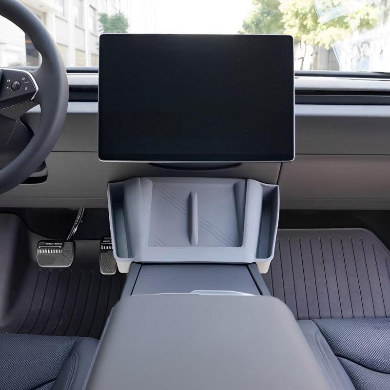 2024 Model 3 Highland Central Control Wireless Charging Silicone Pad Storage Box For Tesla - Evooor