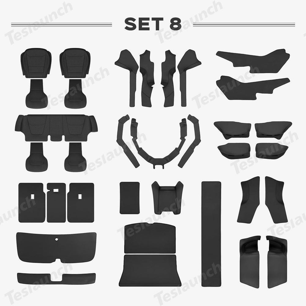 Napa Leather All-Around Interior Protection Kit for Tesla Model Y Juniper 2025+ - Evooor