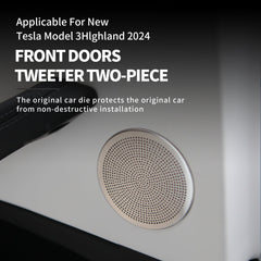 2024 Tesla Model 3 Highland Door Speaker Protective Cover Rear Exhaust Air Vent Protective Cover - Evooor