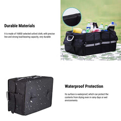 Tesla Model 3/Y/S/X/Cybertruck Organizer - Collapsible Car Trunk Organizer with Easy Storage - Evooor