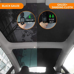 Model 3 Glass Roof / Sunroof Sunshade for Tesla(2017-2020) Sun Visor Accessories - Evooor