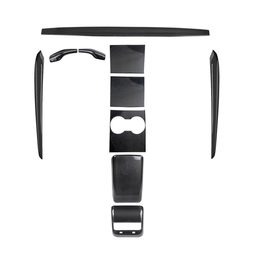 Premium Carbon Fiber Interior Trim Kit for Tesla Model 3 and Model Y - Upgrade Your Interior with High-Quality Wraps - Evooor