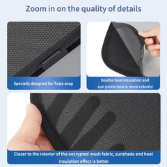 Model Y Sunroof Visor Sunshade UV Reflector Reflective Covers For Tesla(2020-2023) - Evooor