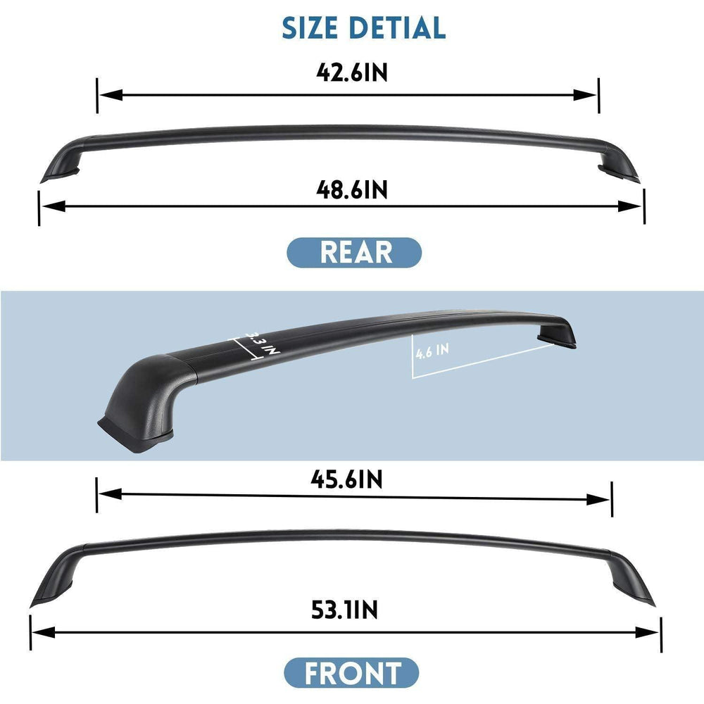 Tesla Model 3/Y Aluminum Roof Rack Cargo Cross Bars (Set of 2) for Tesla(2017-2024) - Evooor