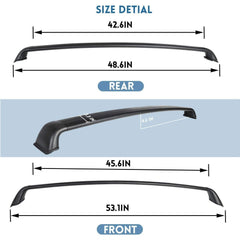 Tesla Model 3/Y Aluminum Roof Rack Cargo Cross Bars (Set of 2) for Tesla(2017-2024) - Evooor