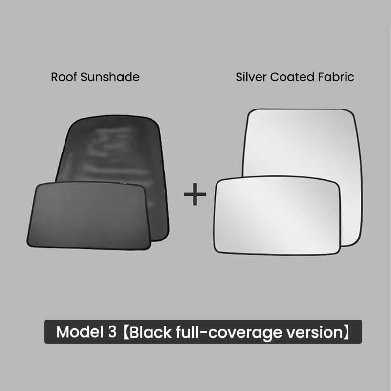 Glass Roof / Sunroof Sunshade for Tesla Model 3(2021-2023) Sun Visor Accessories - Evooor