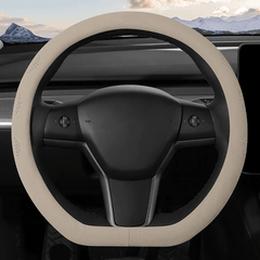 Model 3/Y Alcantara Ultra Thin Sweat Absorbing Steering Wheel Cover for Tesla - Evooor