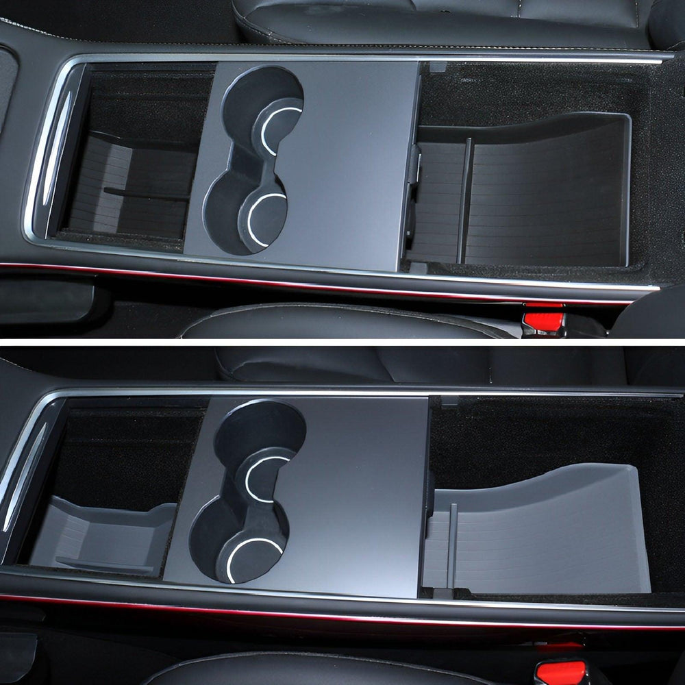 Model 3/Y Center Console Storage Box Rubber Mat for Tesla(2021-2023) - Evooor