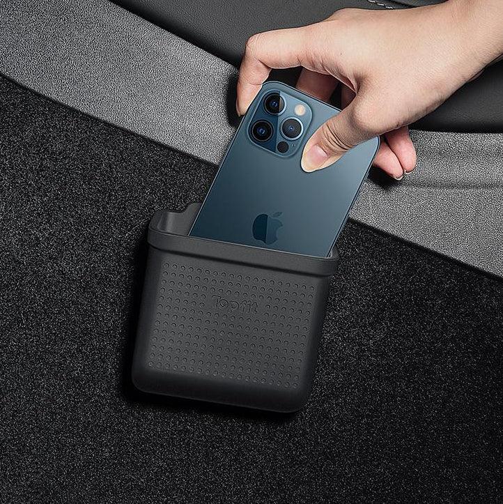 Model 3/Y Center Console Velcro Stick Storage Box Organizer for Tesla(2017-2023) - Evooor