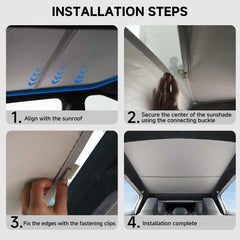 Split Nano Ice Crystal Glass Roof Sunshade for Cybertruck (2 PCS) - Evooor