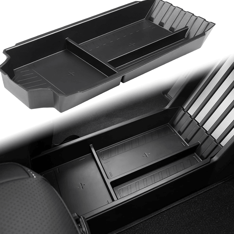 TPE Center Console Lower Tray Organizer Box for Tesla Cybertruck - Evooor