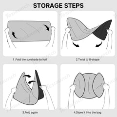 Alcantara Split Nano Ice Crystal Glass Roof Sunshade for Tesla Model Y Juniper 2025+ - Evooor