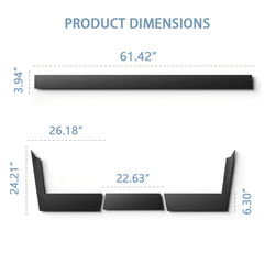 Durable Rear Bumper Tailgate Protectors for Cybertruck - Evooor