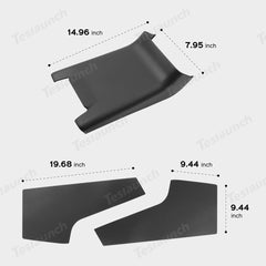 ABS Rear Center Console Protection Cover for Tesla Model Y Juniper 2025+ - Evooor