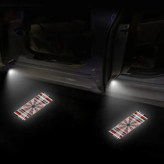 LED Plaid Projector Lights for Tesla Model 3 Y S X - Set of 2 Ultra-Bright Welcome Door Lamps - Evooor