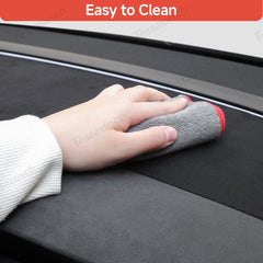 Suede Sunshade Dashboard Mat – UV Protection & Anti-Glare for Tesla Model Y Juniper 2025+ - Evooor