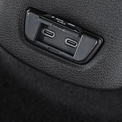 Alloy Rear Seat Charging Port USB Hole Anti-Clogging Protective Cover For VW ID.3 2021-2022 - Evooor