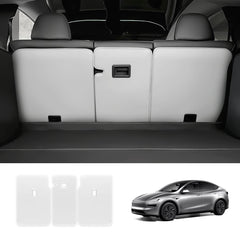 Nappa Leather Rear Seat Back Protector for Tesla Model Y Juniper 2025+ - Evooor