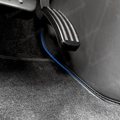 Center Console Side Kick Protectors – Leather Covers for Tesla Model Y Juniper 2025+ - Evooor