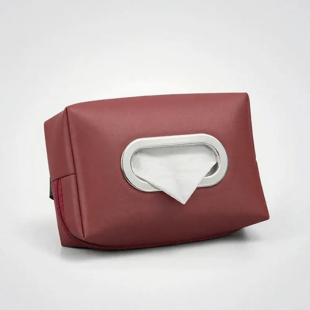 Leather Car Tissue Box For VW ID.3 - Evooor